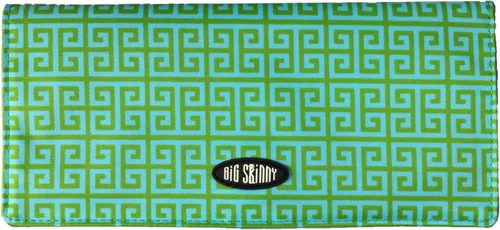 Vista 7 de Big Skinny Billetera ejecutiva para mujer con pliegue doble para chequera, hasta 40 tarjetas Birdsong