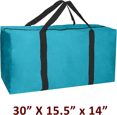 Vista 2 de Jalousie Paquete de 3 bolsas de almacenamiento extra grandes y resistentes para mudanza, bolsas de almacenamiento para ahorrar espacio, bolsas
