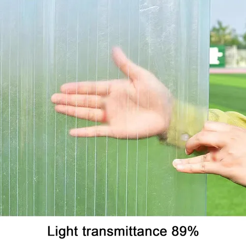 Vista 7 de Panel de techo resistente a impactos, paneles de techo silenciosos para sombra, revestimiento de pared, paneles de iluminación diurna de fibra de 11
