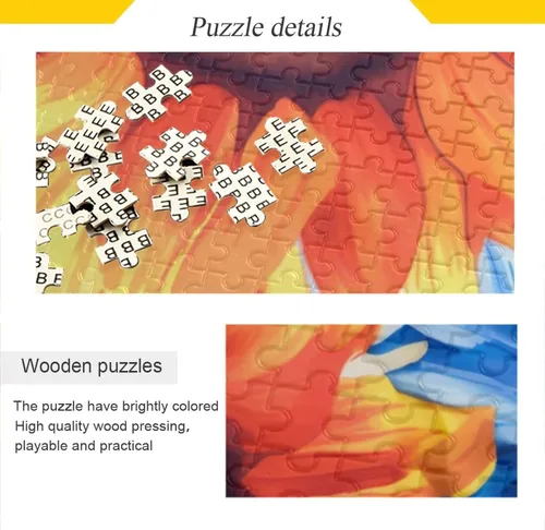 Vista 2 de Sunflower Jigsaw Puzzles 500 Pieces for Adults with Mesh Storage Bag 2011827