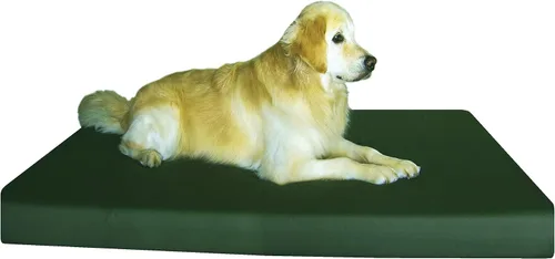 Vista 15 de Dogbed4less Large Orthopedic Memory Foam Pet Bed with Heavy Duty Black Canvas Cover, Waterproof Liner, and Extra Replacement Microsuede Antislip