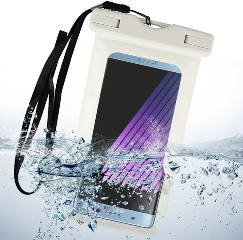 Vista 4 de Funda para brazalete de bolsa seca subacuática para teléfonos TCL 10L, Blu, Xiaomi, Huawei de 6.5 pulgadas