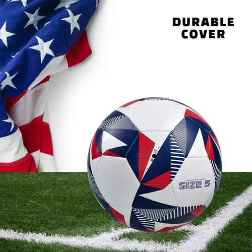 Vista 4 de GX USA - Pelotas de fútbol tamaño 5 para jóvenes y adultos, pelota de fútbol de tamaño 5 duradera para entrenamiento y partidos, estilo de pelota