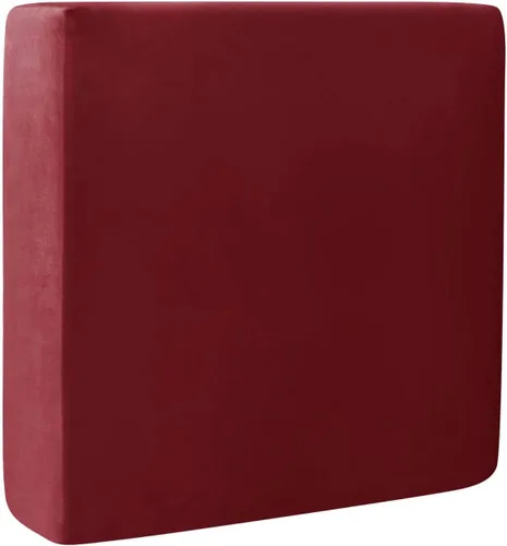 Vista 55 de Fundas de cojín de terciopelo para sofá, funda elástica para cojín de sofá suave, protector de muebles extraíble y lavable para sala de estar, Negro