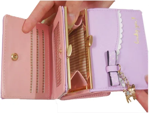 Vista 3 de edfamily - Monedero de piel para mujer, diseño de gato, Tarjetero, talla única