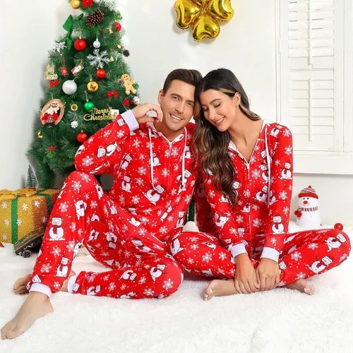 Vista 6 de Meagilis Conjuntos de pijamas de Navidad familiares a juego para la familia, pijamas de Navidad para la familia, conjuntos de ropa de dormir