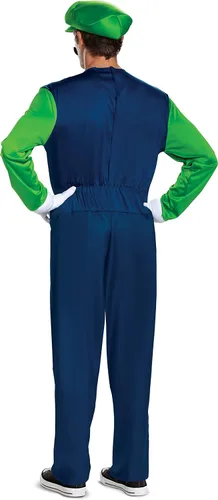 Vista 2 de Disguise Disfraz Luigi Deluxe para hombre, Verde