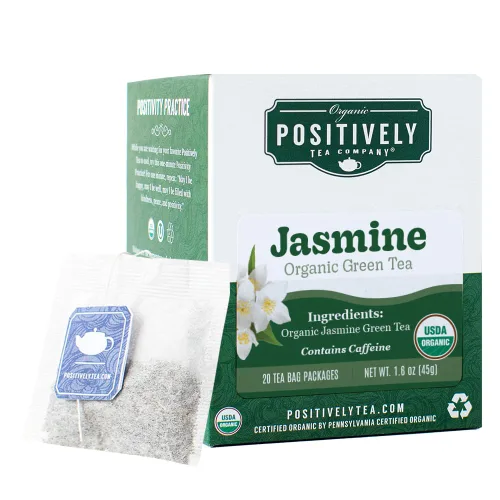 Vista 115 de Bolsas de hojas sueltas para té. Orgánicas por USDA. Positively Tea LLC.