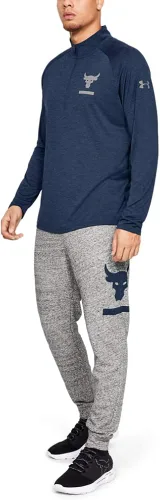 Vista 6 de Under Armour Project Rock Tech - Camiseta con cremallera de 12 para hombre