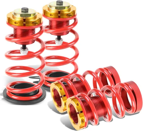 Vista 6 de DNA MOTORING Kit de resorte de mangas coilover de suspensión de 4 piezas compatible con 12-15 Civic, azul, COIL-HC12SI-BL