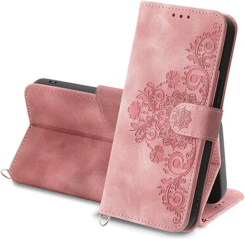 Vista 10 de Funda tipo cartera para Vivo V25/Vivo V25e, funda de piel sintética antideslizante para Vivo V25/Vivo V25e, funda de piel sintética antideslizante