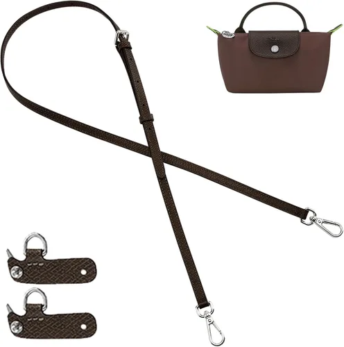 Vista 16 de Jiesinlov Correa de Hombro de Cuero para Bolso de Repuesto, Kit de Conversión Ajustable para Bandolera Compatible con Mini Bolso Antracita