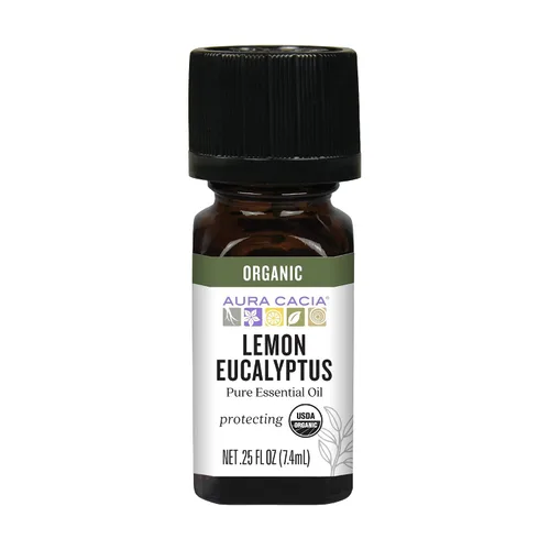Vista 15 de Aura Cacia, Aceite esencial de eucalipto de limón, 0.5 onzas líquidas