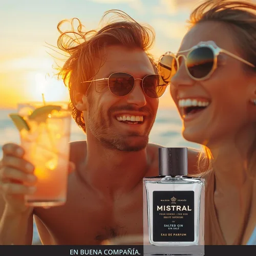 Vista 6 de Mistral Eau de Parfum de Ginebra Salada para Hombre, Colonia para Hombre, 3.4 Oz