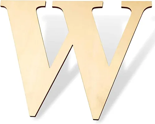 Vista 23 de Letras de madera de 12 pulgadas y letras de madera en blanco de 1/5 pulgadas de grosor sin terminar para pintura, manualidades y decoración de pared