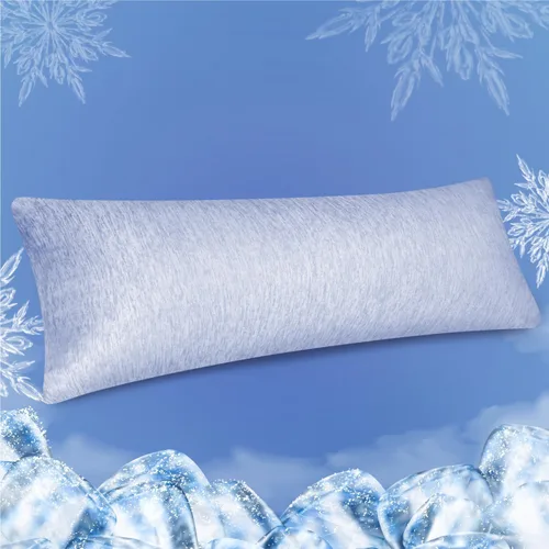 Vista 14 de Fittia Fundas de almohada refrescantes para personas que duermen con calor, paquete de 2 de tamaño estándar, fundas de almohada transpirables