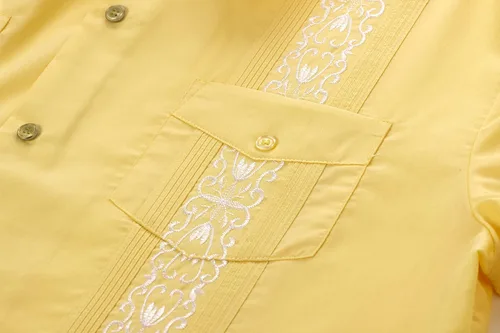 Vista 4 de Camisas Guayabera de manga corta para hombre