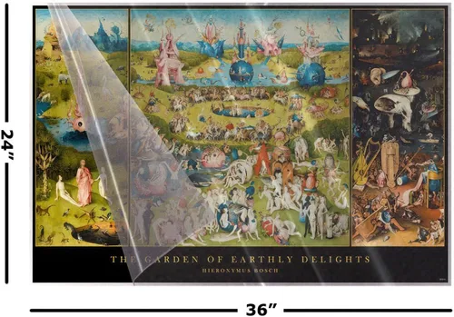 Vista 2 de Hieronymus Bosch - Garden Of Earthly Delights - Art Poster (Size: 36" x 24") (Laminated Poster)