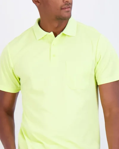 Vista 3 de Paquete de 3 Polo de manga corta para hombre, ajuste clásico, de secado rápido, cuello con bolsillo
