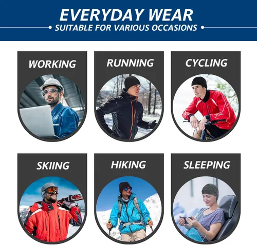Vista 6 de Headshion Gorras refrescantes de calavera para hombres y mujeres, paquete de 2 unidades, forro de casco fino y ligero para ciclismo