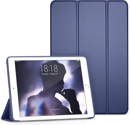 Vista 12 de Carcasa para iPad Mini 4, DTTO, antirraspones, ultradelgado, liviano, con autoencendido y autoapagado, cubierta con soporte de triple doblado
