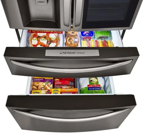 Vista 7 de Refrigerador inteligente de 23 pies cúbicos con Wi-Fi, InstaView™ Puerta-en-Puerta®, profundidad contadora y máquina de hielo Craft Ice™ de LG