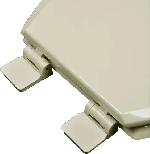Vista 3 de 1F1E5-01 Bisagra ajustable alargada de madera moldeada premium y OSG, asiento de inodoro de hueso
