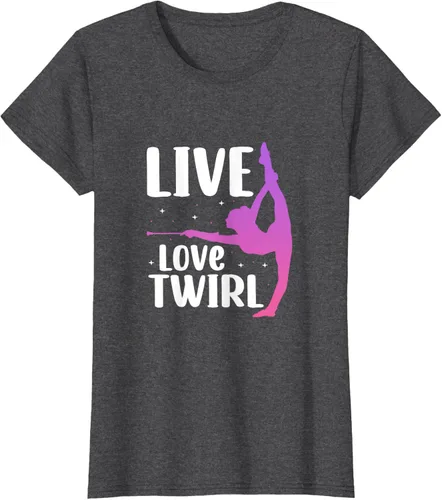 Vista 5 de Camiseta Twirl Baton Twirling Twirler Majorettes, Negro