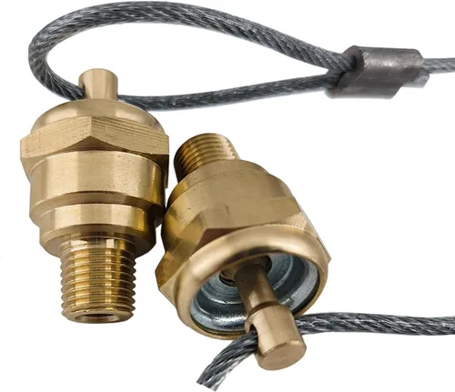 Vista 5 de N3613AD - Tapón de válvula de drenaje para compresor de tanque de aire, 1/4 pulgadas, NPT con cable de 60 pulgadas, apto para remolque