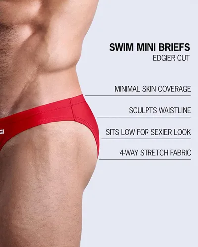 Vista 6 de Bang Men's Swimwear - Swim Mini Brief - Low Rise Fit Bikini Swimsuit