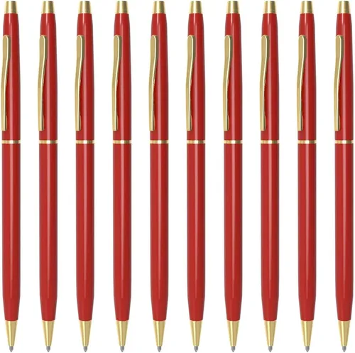 Vista 9 de Cambond Bolígrafos de metal – Bolígrafos de tinta negra para firma de libros de invitados de boda, diario y oficina, punta media de 0.039 pulgadas