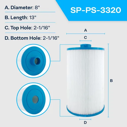 Vista 2 de SpiroPure Repuesto para filtro de spa C-8475 PCS75N FC-3320 Coleman 100594