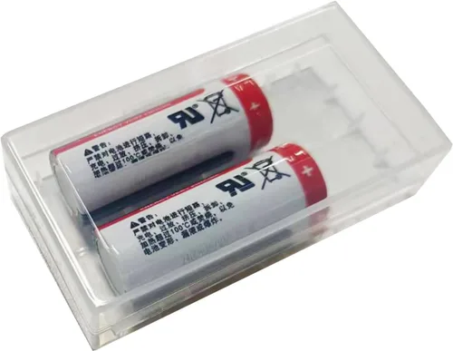 Vista 5 de Paquete de 2 baterías de litio CR17450 2400mAh 3V reemplazo PLC batería de control industrial
