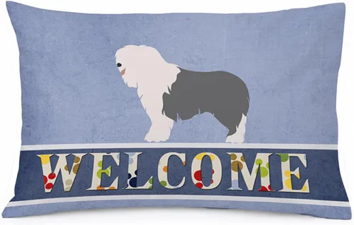 Vista 142 de Caroline's Treasures BB8334PILLOWCASE AIDI Atlas Mountain Dog - Funda de almohada estándar, color azul, ligera, súper suave, de fácil cuidado