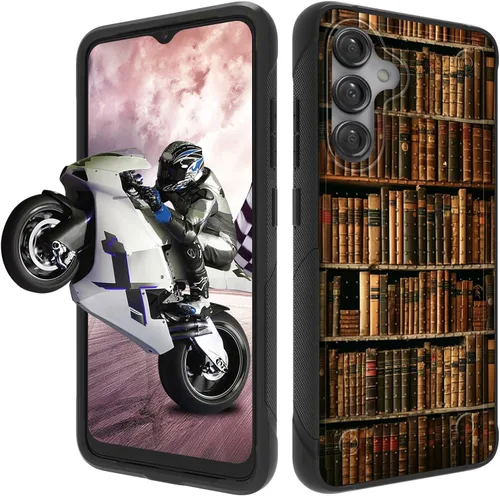 Vista 58 de Funda protectora resistente de doble capa para Samsung A14 5G (parte trasera con textura antideslizante), TPU suave a prueba de golpes, para Samsung