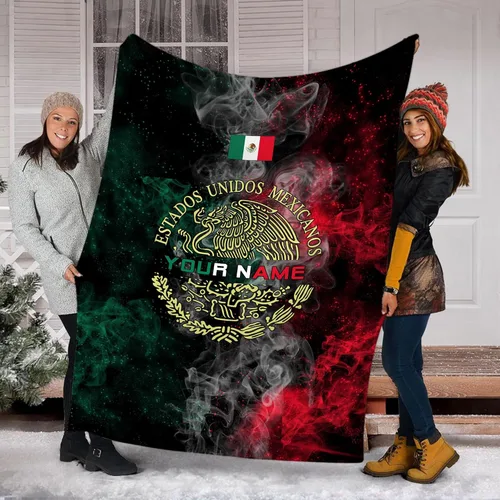 Vista 27 de Manta de México personalizada con nombre para hombres y mujeres, manta personalizada con bandera de México, manta de bandera mexicana, regalo