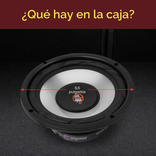Vista 2 de Pyramid Altavoz woofer para automóvil de 6.5 pulgadas, cono de polipropileno inyectado blanco de 300 W, sistema de altavoces de componentes