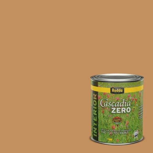 Vista 205 de Rodda Paint CASCADIA ZERO - Pintura plana e imprimación para interiores en uno, cuarto de galón, crema de ballet