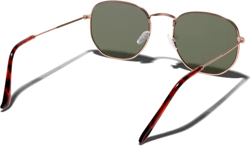 Vista 2 de ShadyVEU Lentes de sol delgados y delgados de los años 70 con marco de metal hexagonal y redondos UV400 a la moda para hombres y mujeres