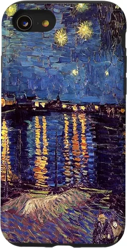 Vista 23 de Starry Night Over The Rhone, Vincent Van Gogh. Funda para iPhone 17