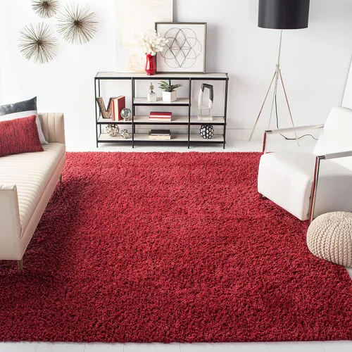 Vista 56 de SAFAVIEH - Colección August Shag, tapete decorativo, 2 x 5 pies, diseño sólido, beige, no desprende pelusa y fácil de cuidar, 1.5 pulgadas