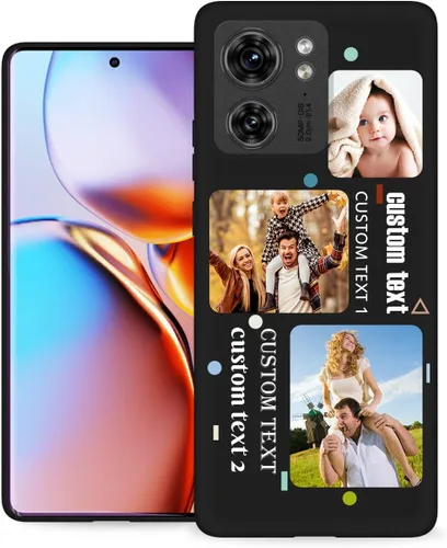 Vista 41 de Funda personalizada para Motorola Edge 2021 con nombre de texto y foto, diseño personalizado Edge2021 para teléfono móvil/smartphone/teléfono móvil