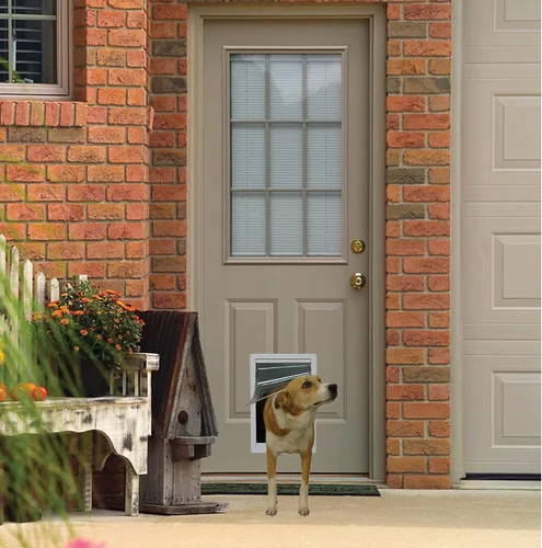 Vista 6 de Ideal Pet Products Puerta plástica para mascotas de la serie Designer Blanco