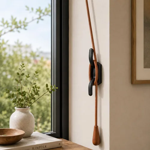 Vista 8 de Hierro Forjado Abastecimiento de la ventana gancho Negro 4" H Renovator