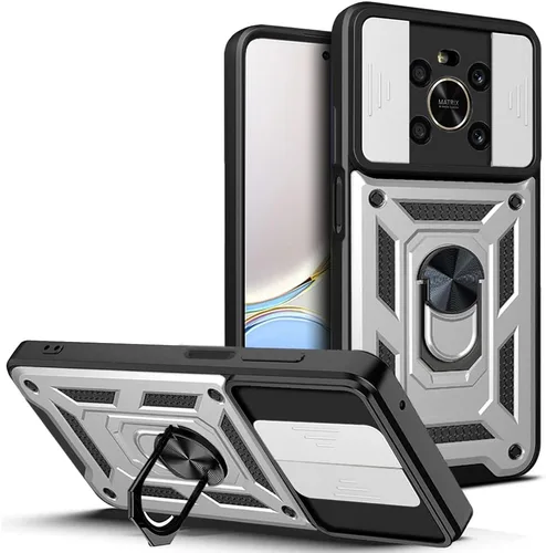 Vista 77 de Compatible con Tecno Camon 18P Bracket Shell, Slide Camera Lens Cover Case Azul