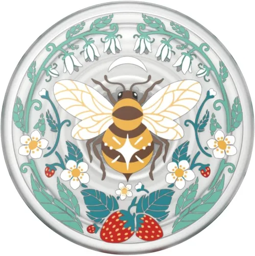 Vista 5 de PopSockets Agarre adhesivo para teléfono, soporte, soporte para teléfono, abeja, translúcido Bee Boho