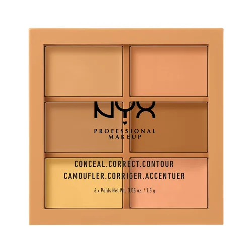 Vista 10 de NYX PROFESSIONAL MAKEUP Paleta de sombras, ocultar, corregir – Luz