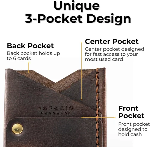 Vista 3 de Cartera de cuero Big Spender (Fig)