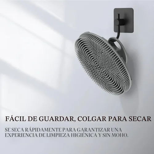 Vista 5 de INNERNEED Cepillo de ducha de silicona suave de grado alimenticio, negro+