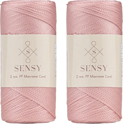 Vista 53 de Sensy Premium 2mm 229.5 metros de cuerda de poliéster 100% cordón de polipropileno Cordón de macramé 2mm Cordón para bolso de crochet Hilo